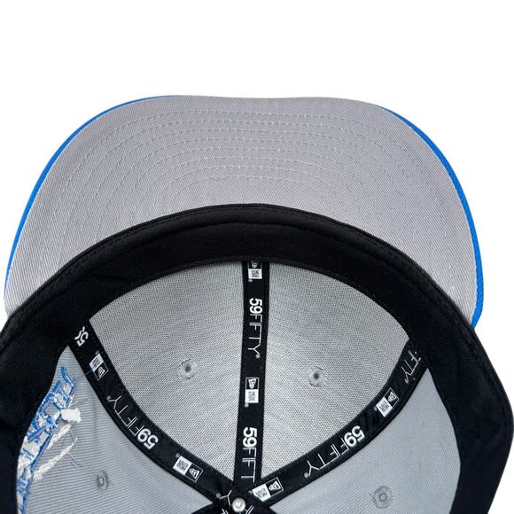 New Era 59FIFTY NFL Detroit Lions Claw Scratch Fitted Hat Men’s 7 1/4 Gray Blue - Picture 6 of 9